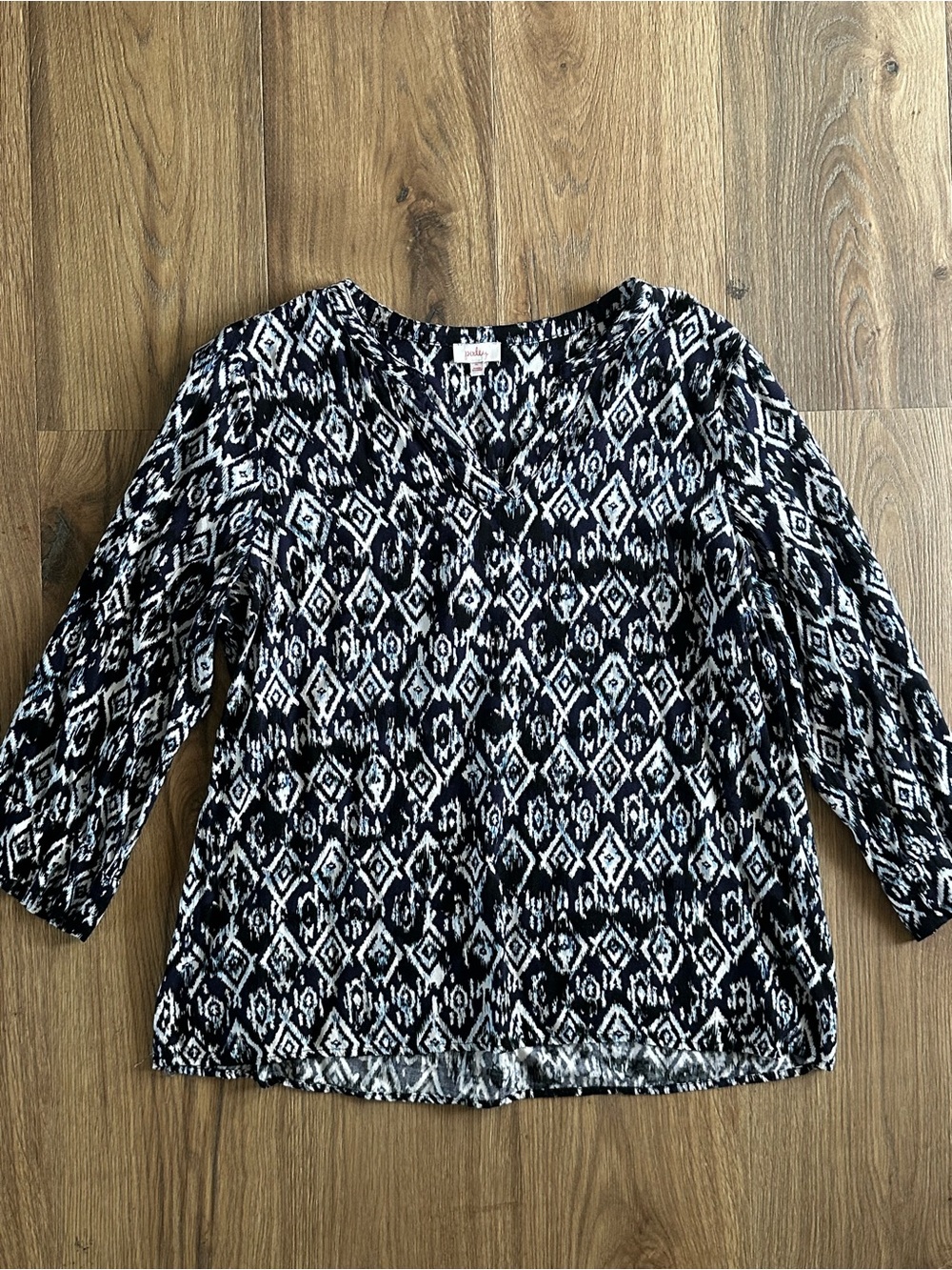 Pixley Geometric Print Top